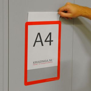 Kaarthouder, documenthouder A4 zelfklevend.