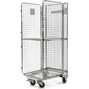 Gebruikte 3-heks rolcontainer a-frame nestbaar