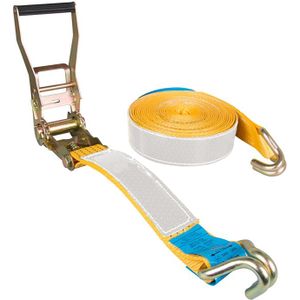 Spanbanden spanband 2-delig 50 mm polyester 5000 kg reflecterend