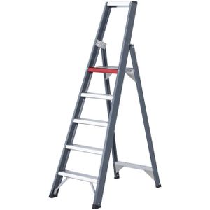 Trappen industrietrap enkelzijdig, 5 treden incl. platform