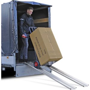 Oprijplaten oprijplaat recht aluminium 200 cm (set)  L:2000,B:230,H:50mm Laadvermogen (kg): 500.
