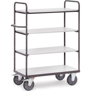 ESD wagens Fetra ESD etagewagen laadvlak / HPL plaat L:1019,B:509,H:1511mm grijs Laadvermogen (kg): 500.