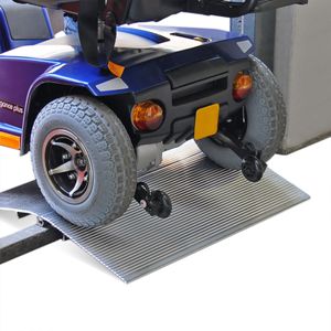 Oprijplaten drempelplaat aluminium scharnierend 1.5 tot 6 cm