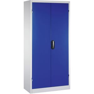 Materiaalkasten met 2 draaideuren, 4 etages en 3 laden ,B:930,D:500,H:1950mm