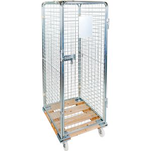 Anti-diefstal rolcontainer insteekhekken