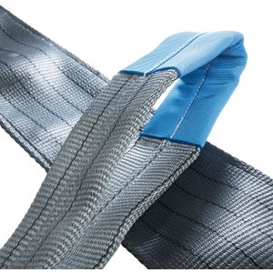 Hijsband 120 mm polyester 4000 kg  L:8000,B:120,H:6mm grijs Laadvermogen (kg): 4000.