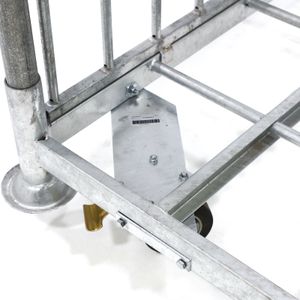 Stapelrack toebehoren toebehoren stapelrack wielbeugel  zink