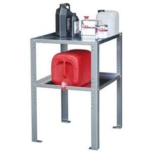 Lekbak Accessoires blikkenrek 2 planken L:600,B:700,H:900mm zink