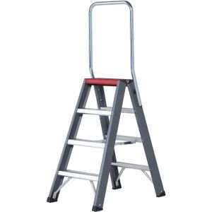 Trappen industrietrap dubbelzijdig, 2x4 treden
