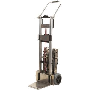 Trappensteekwagen trappen steekwagen elektrisch aangedreven - 12v/ 9 ah L:400,B:240,H:1445mm Laadvermogen (kg): 175.
