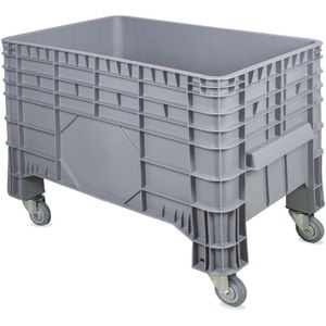 Palletbox op wielen zonder rem