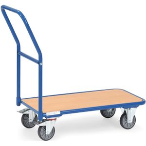 Platformwagens Fetra platformwagen duwbeugel(s) L:1250,B:600,H:910mm blauw Laadvermogen (kg): 250.