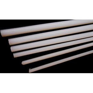 Draadeind kunststof DIN 975 M10 lengte 1 meter