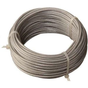 Staaldraad 1.5-2.5mm geplastificeerd op rol 100 meter