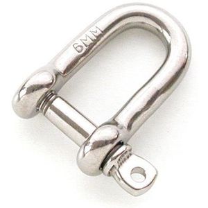 D-sluiting 8 mm RVS