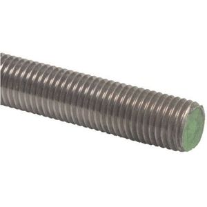 Draadeind RVS A2 M6x50 DIN976 per 5 stuks