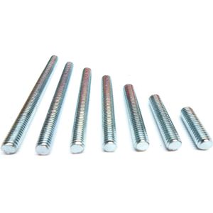 Draadeind M8x100 DIN 976 verzinkt per 5 stuks