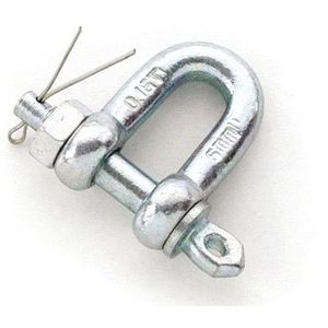 D-sluiting DIN82101-C rechte vorm met splitpen 2000