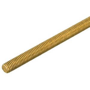Draadeind messing blank DIN976 M12 1 meter