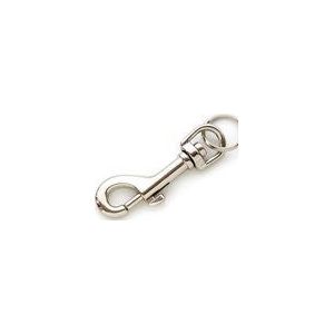 Musketonhaak met ring opening 7,5 mm vernikkeld