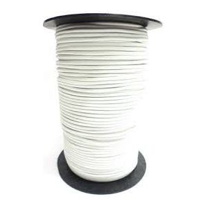 Elastisch koord op rol 2.5 mm wit (voor mondkapjes) 100 meter