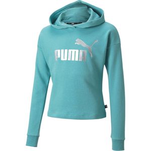 Puma Ess+ Logo Cropped Hoodie Tr G