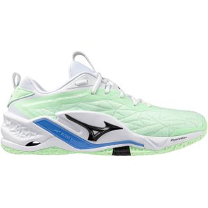 Mizuno - WAVE STEALTH NEO 2 - Handbalschoenen - Neo Mint/Zwart/Frontier Blauw