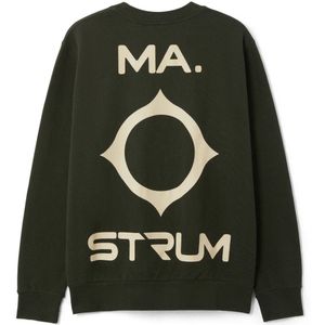 Ma.strum Oversized Back Logo Print Sweat