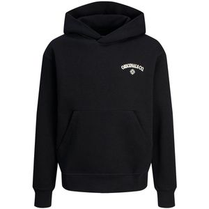 JACK & JONES JUNIOR Hoodie JORSANTORINI met Backprint Zwart