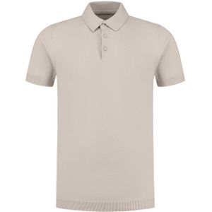 Pure Path Knitted Short Sleeve Polo Button Up