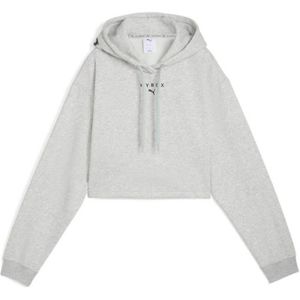 PUMA x HYROX hoodie van zware kwaliteit voor Dames, Grijs, Maat XXS