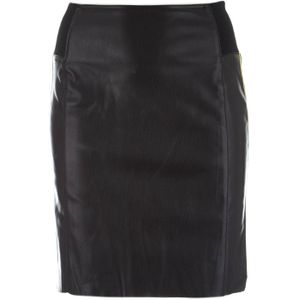 Vero Moda Band Butter Hw Ak Faux Leather Skirt