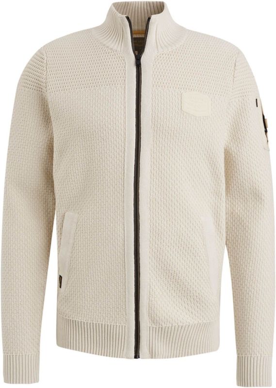 PME Legend Zip Jacket Cotton Structure Truien & Vesten Heren - Sweater - Hoodie - Vest- Beige