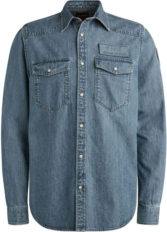 PME Legend Casual Heren Overhemd Lange mouw