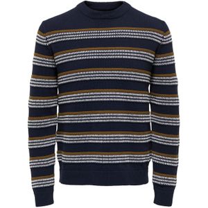 Only&Sons Port 7 Stripe Crew Knit