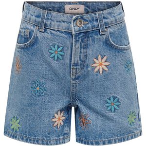 Only Kids Fine Embroidery Denim Shorts