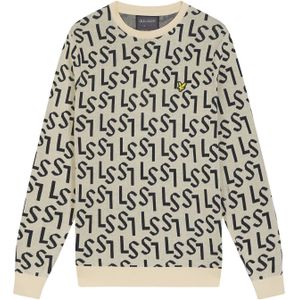 Lyle&Scott Golf Monogram Knitted Crew Neck