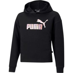 Puma Essentials Logo Cropped Hoodie Junior