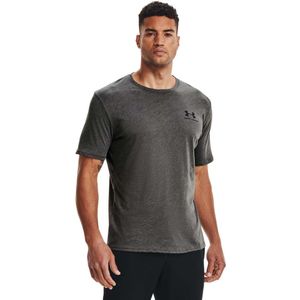 Under Armour UA M SPORTSTYLE LC SS Heren Sportshirt - Grijs