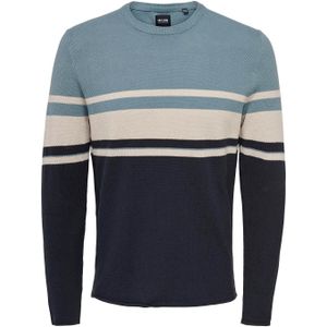 Only&Sons Niguel Reg 12 Block Crew Knit