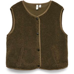 VERO MODA - Mouwloos Vest - Kaki - Polyester