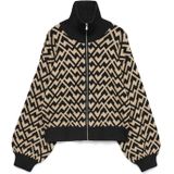 VERO MODA - VMARIA - Gebreid Vest - Beige / Zwart