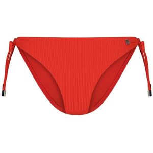 Beachlife Strik Bikinibroekje met Ribstructuur Rood