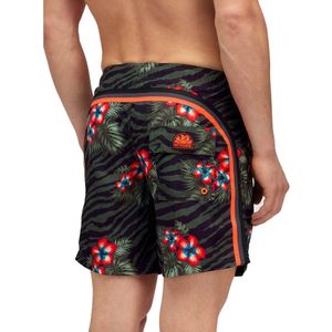 Sundek Printed Elastic Waist Medium Swimshorts