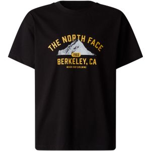 The North Face - Oversized Varsity T-shirt - T-shirt - Tnf Black - 100% Katoen