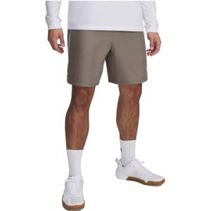Under Armour - Tech Woven Wordmark - Korte Broek - Bruin Wit - 100% Polyester