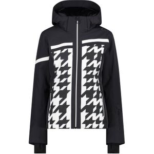 Cmp - Ski-Jas - Stretch Twill - Asymmetrisch Pied-de-Poule Patroon - Hoge Bescherming Tegen Kou