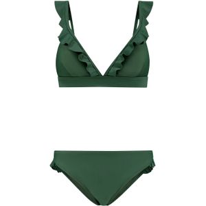 Shiwi Triangle Bikini With Ruffles