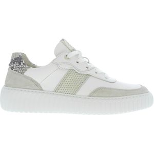 Gabor Dames Sneakers | Wit | Leer | 66.425.54 | 55216W251 | Gaborshoes