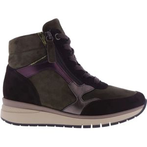 Gabor Dames Sneakers | Groen | Leer | 56.708.64 | 55263H242 | Gaborshoes